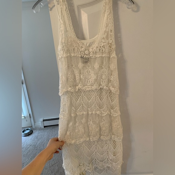 White lace summer dress - Picture 2 of 5
